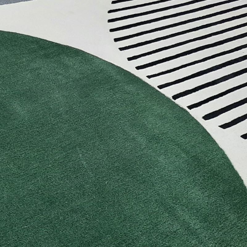 Green and Beige rug