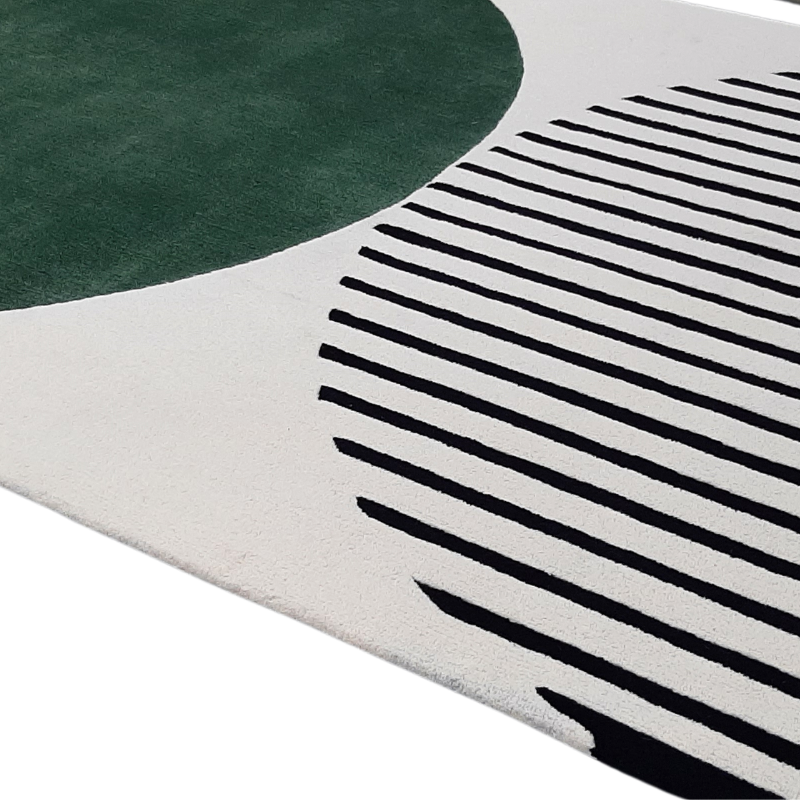 Green and Beige rug(2)