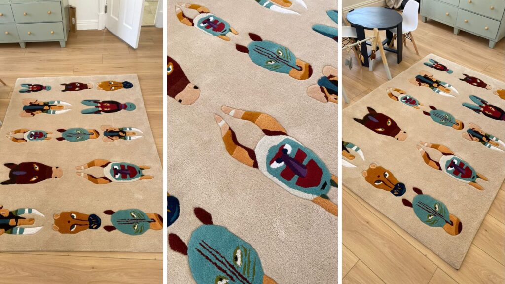 handtufted rug for a little girls bedroom