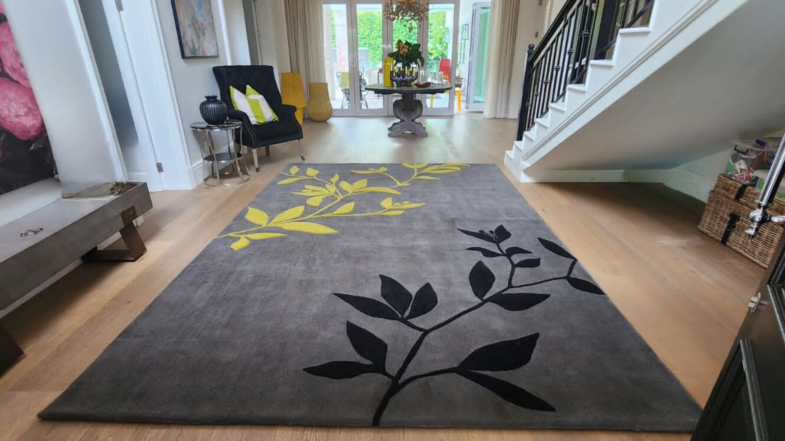 Care and cleaning for a large area rug